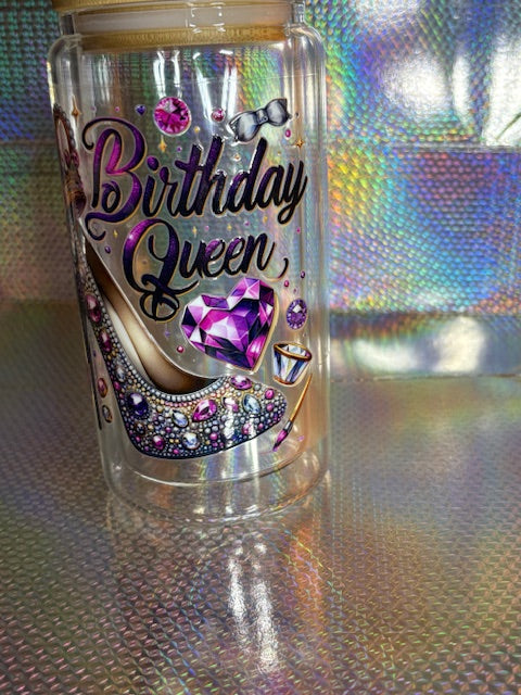 Clear glass Tumbler (16oz)