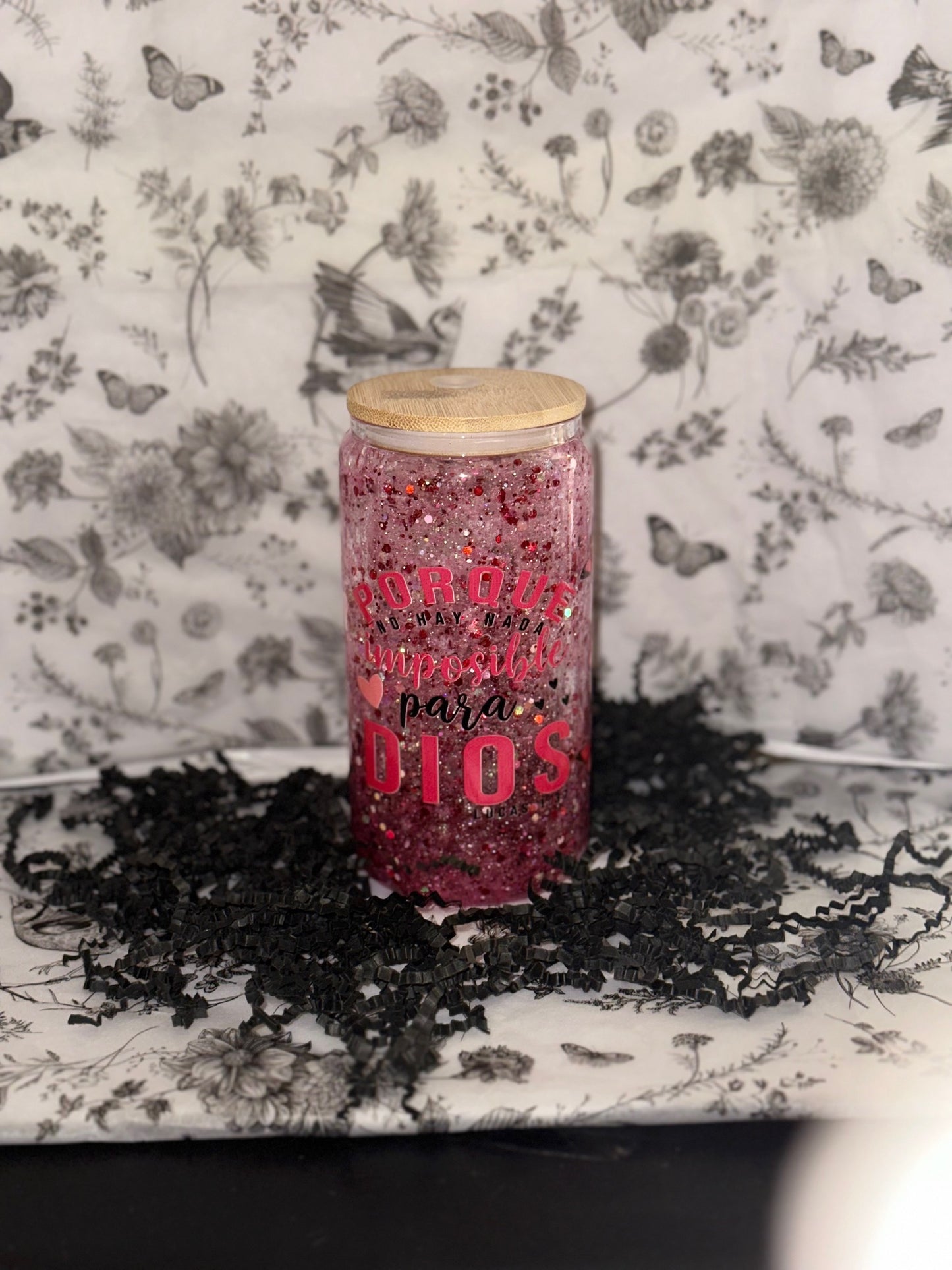 Clear glass Tumbler (16oz)