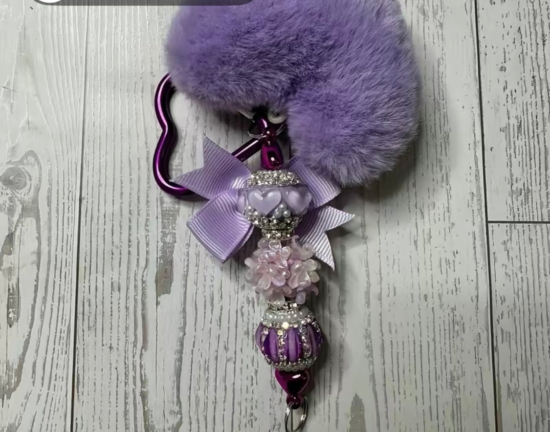Fancy Beaded Keychain