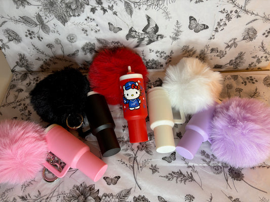 Mini Tumbler ChapStick holder keychain