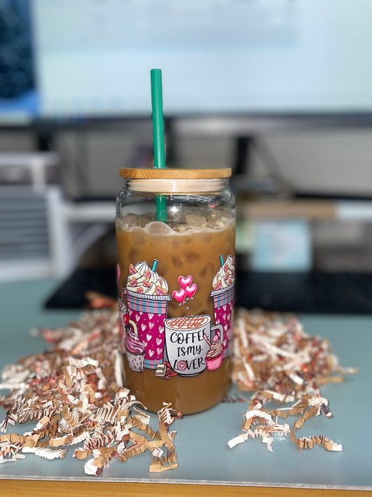 Clear glass Tumbler (16oz)