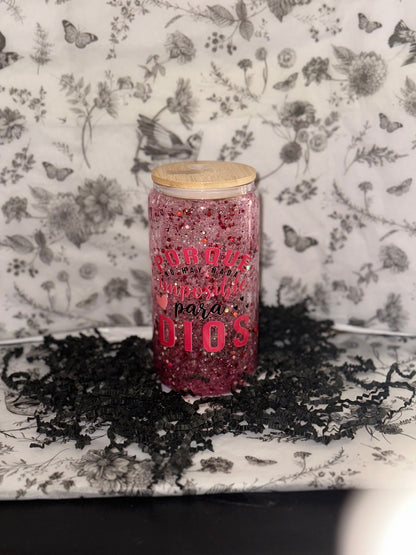 Clear glass Tumbler (16oz)