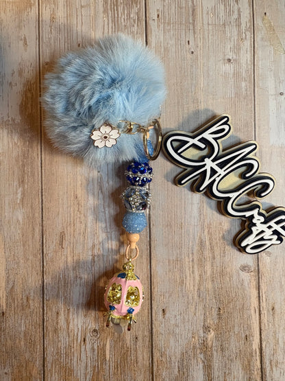 Fancy Beaded Keychain